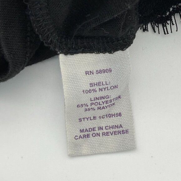 Chelsea & Violet 3/4 Sleeve Black Mini Sheath Dress Detailed Lace Overlay Small - Picture 6 of 7